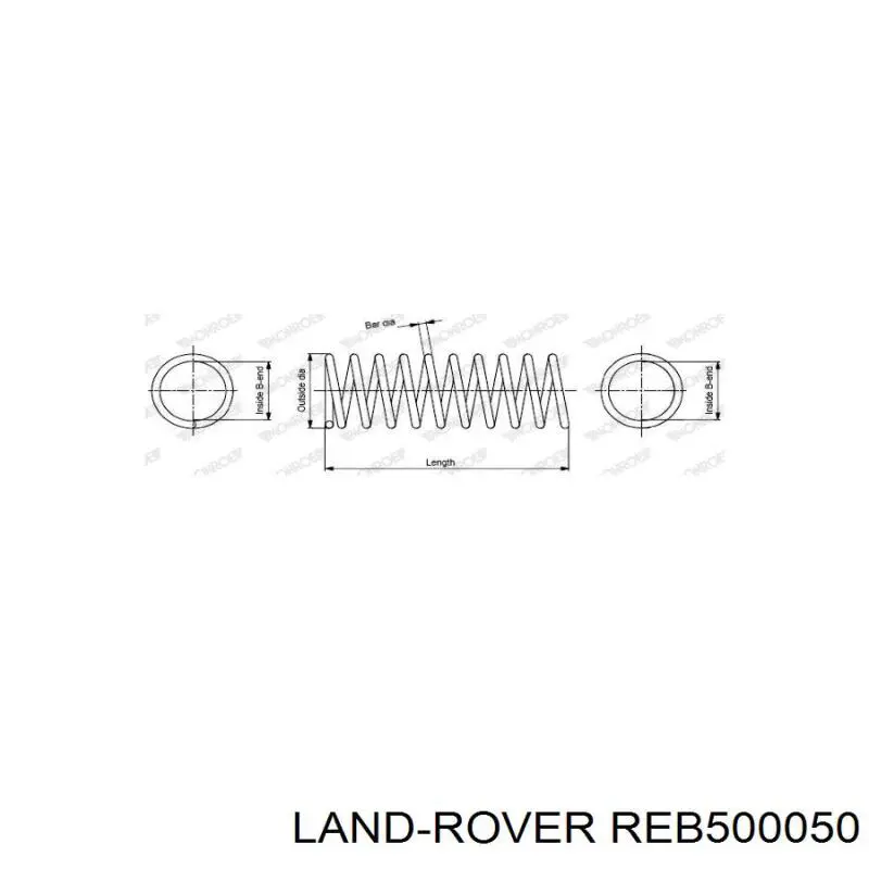 REB000562 Land Rover пружина передня