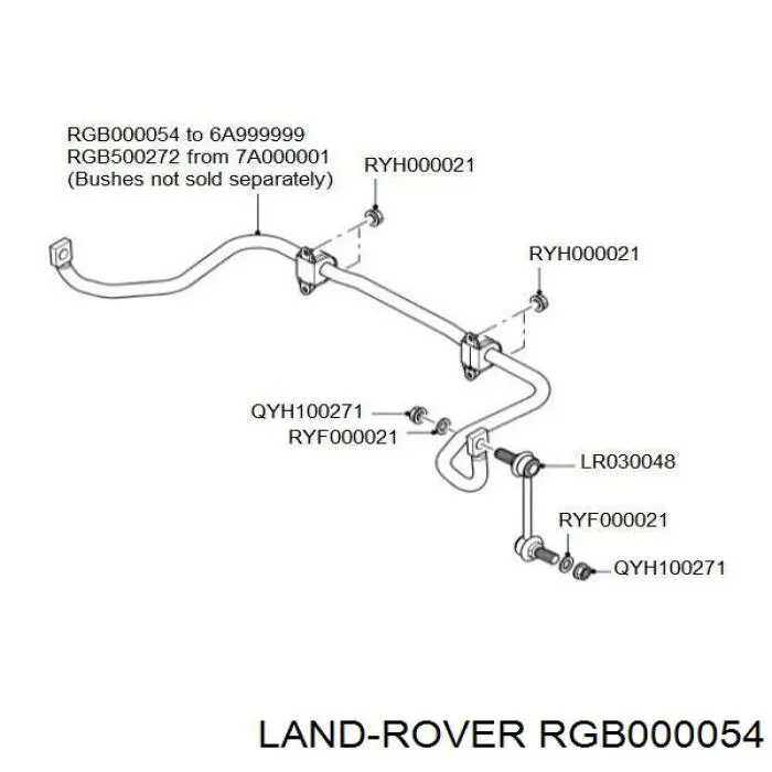 Купити RGB000053 Land Rover Задній стабілізатор 