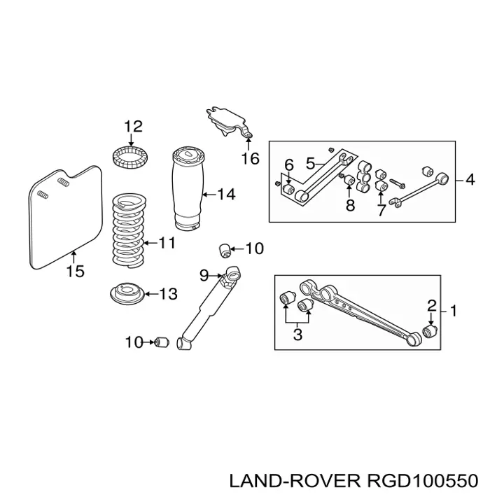 Купити RGD100550 Land Rover Важіль задньої підвіски поперечний