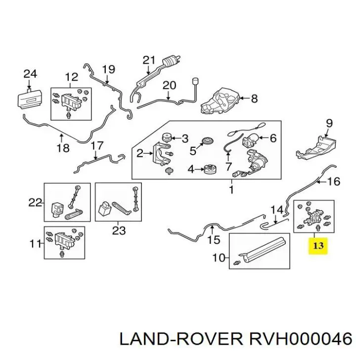 Блок клапанів гідравлічної підвіски AБС (ABS) Land Rover Range Rover SPORT 1 (L320) (Land Rover Рейндж ровер)