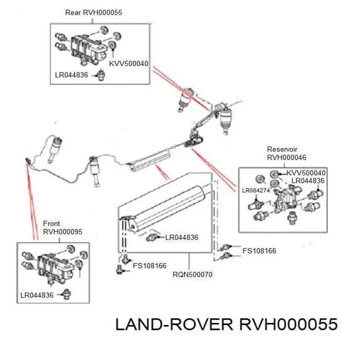 Блок клапанів регульованої підвіски, задній ZVLR0055 Zzvf