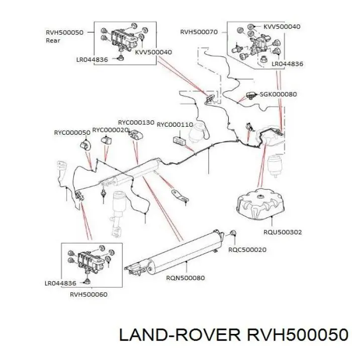 Купити ZVLR0050 Zzvf Блок клапанів регульованої підвіски, задній