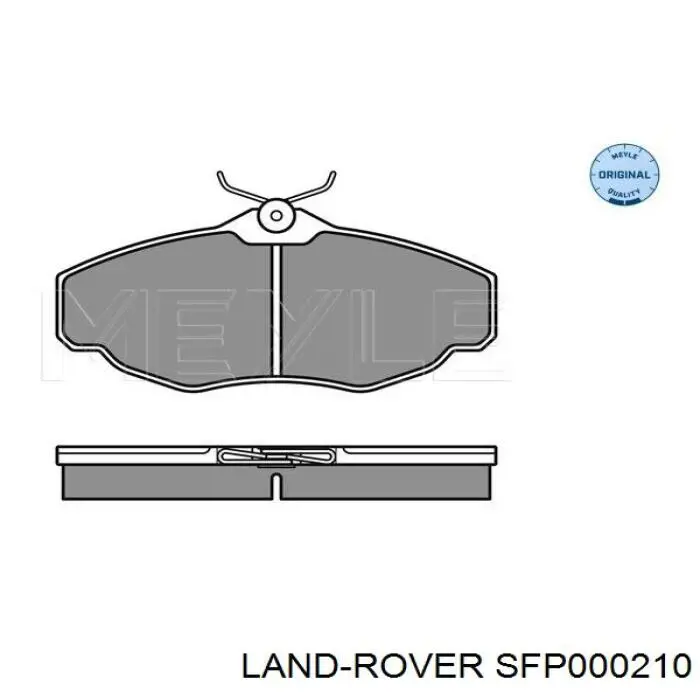 Колодки гальмівні передні, дискові SFP000210 Land Rover