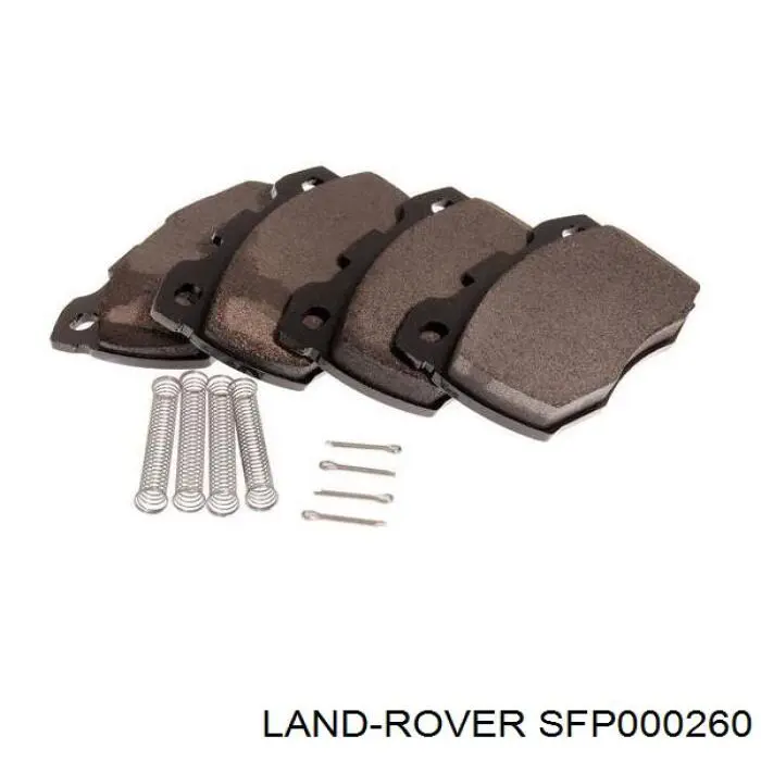 Колодки гальмівні передні, дискові SFP000260 Land Rover