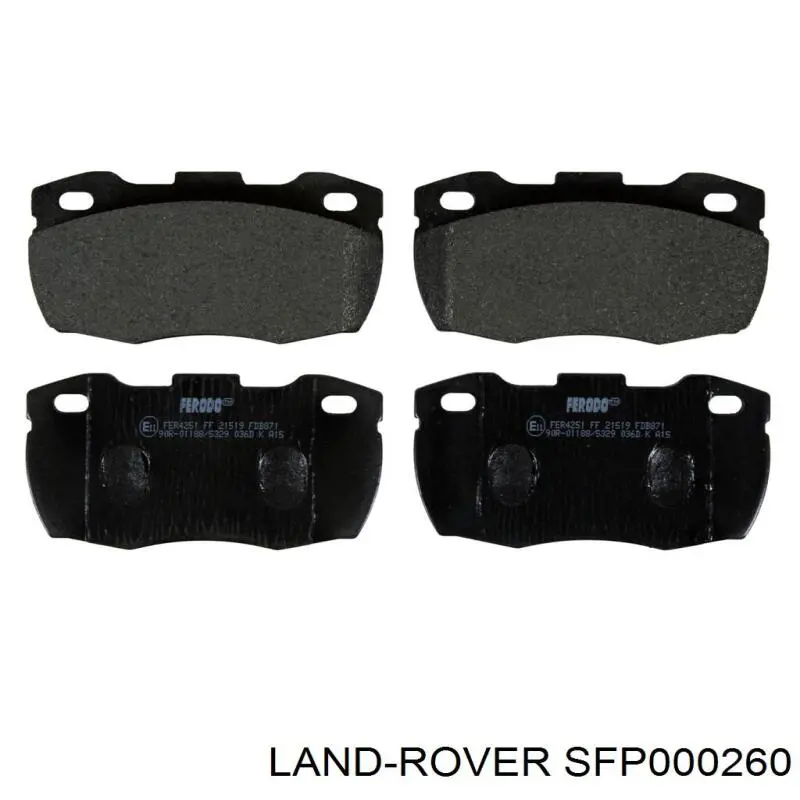 Купити SFP000260 Land Rover Колодки гальмівні передні, дискові