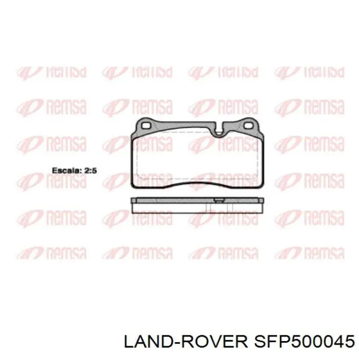 Передні тормозні колодки SFP500045 Land Rover