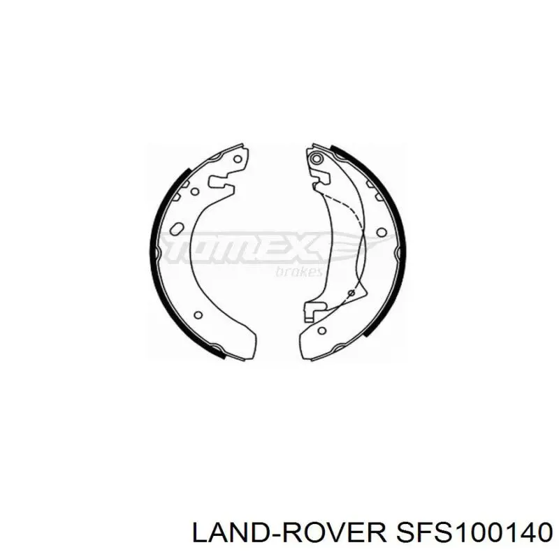 SFS100140 Land Rover Колодки гальмівні задні, барабанні