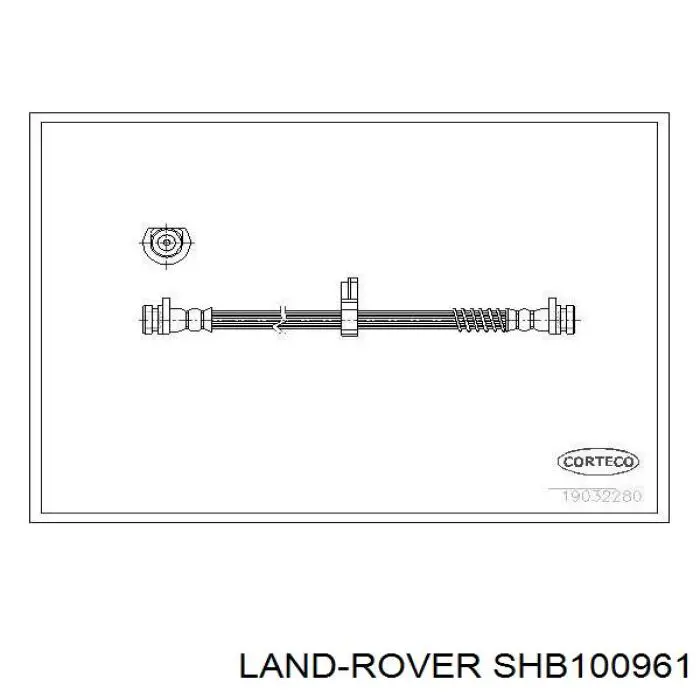 Шланг гальмівний задній Land Rover SHB100961 ціна, від 14.12 USD