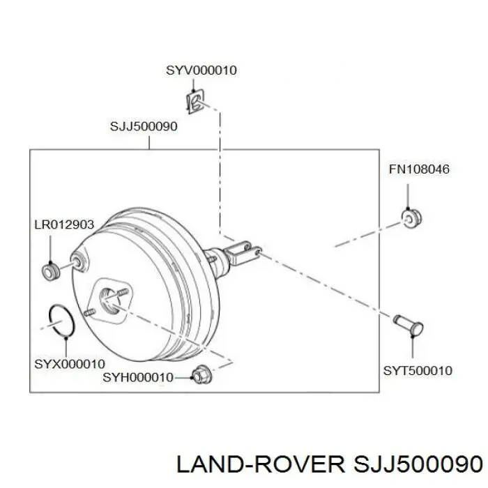 Вакуумника Land Rover SJJ500090 ціна, від 121.20 USD