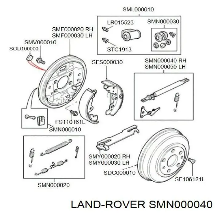  Land Rover SMN000040 ціна, від 29.14 USD