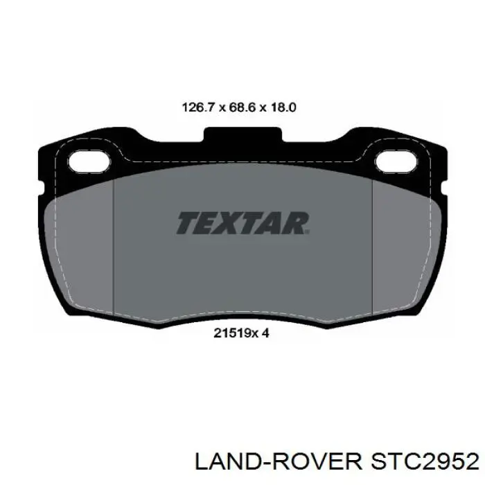 STC2952 Land Rover Передні гальмівні колодки