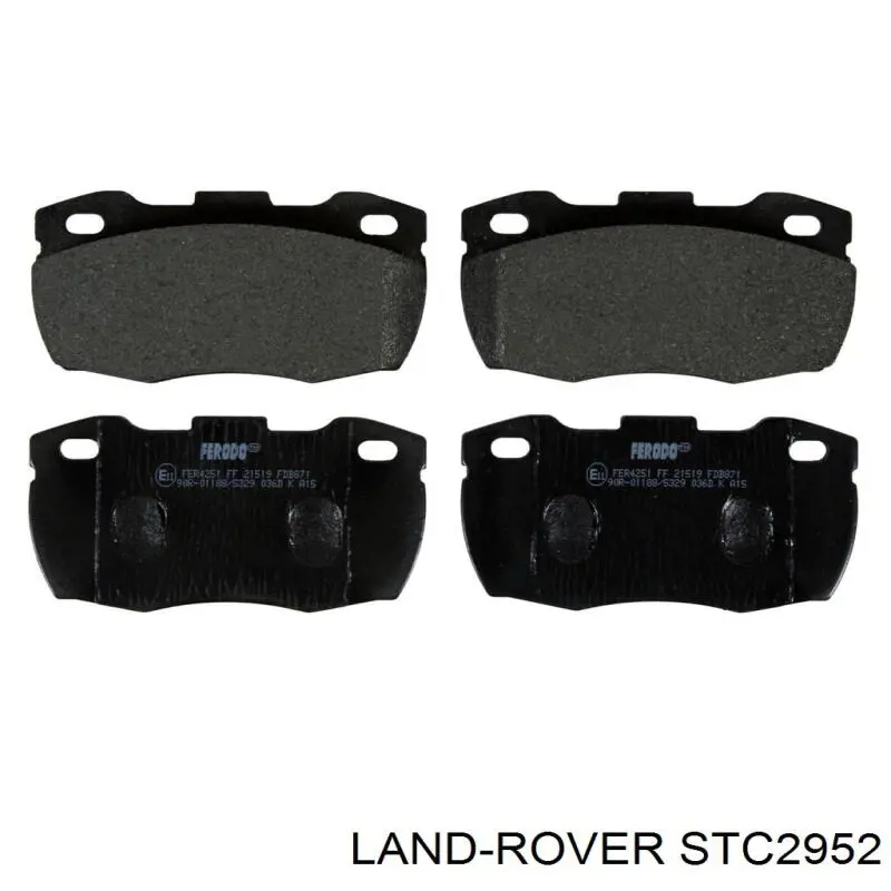 Купити STC2952 Land Rover Колодки гальмівні передні, дискові