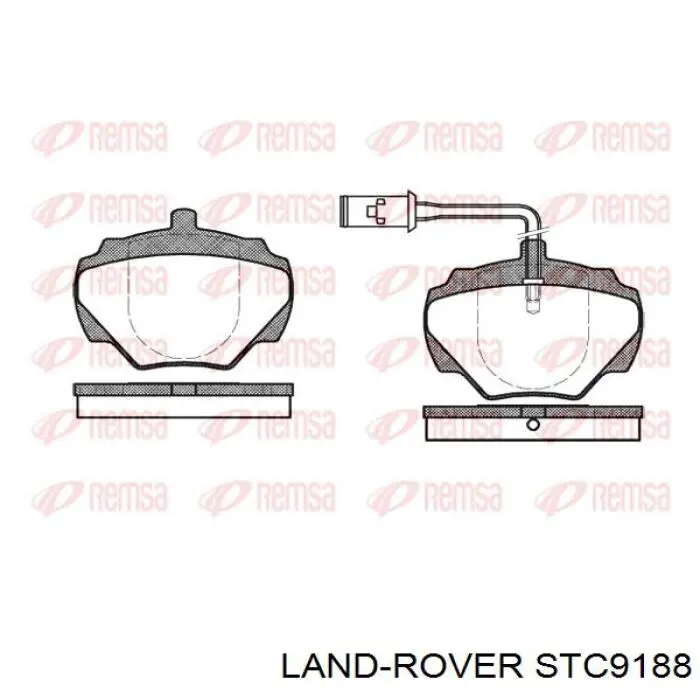 Купити STC9188 Land Rover Задні колодки
