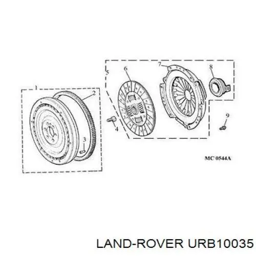 Купити URB10035 Land Rover Корзина зчеплення