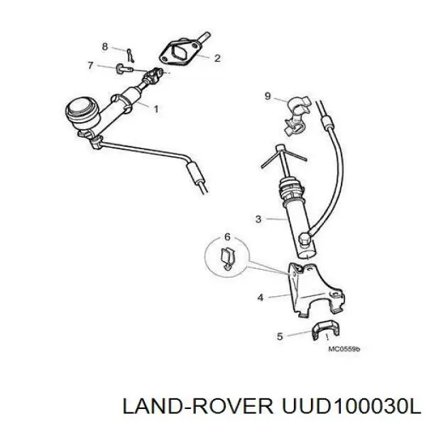 UUD100030L Land Rover Мотор в зборі