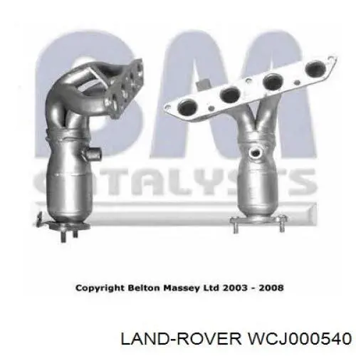 Купити WCJ000531 Land Rover Вихлоп