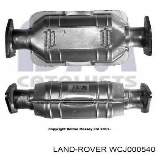 WCJ000531 Land Rover Середній глушник
