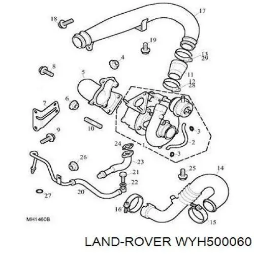 Болт/гайка кріплення Land Rover WYH500060 ціна, від 0.66 USD