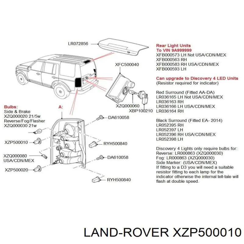 XZP500010 Land Rover 