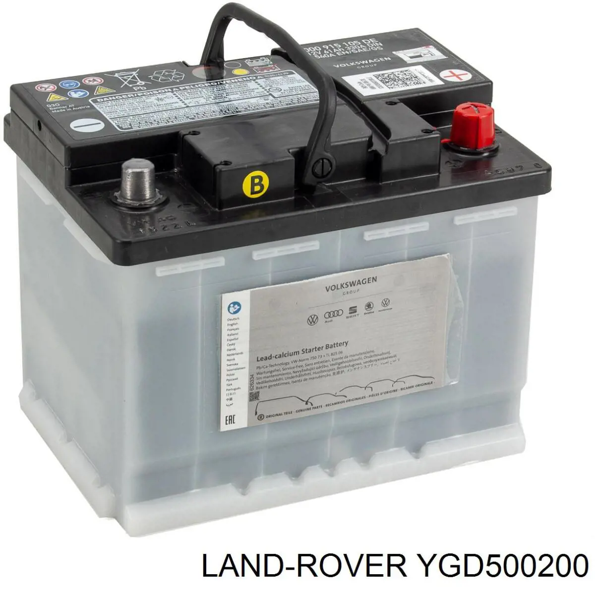 YGD500200 Land Rover акумуляторна батарея, акб