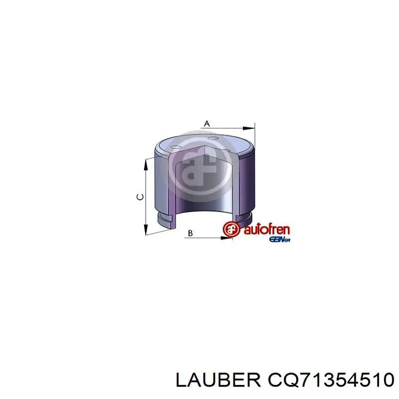 CQ71354510 Lauber Поршень гальмівного супорта заднього
