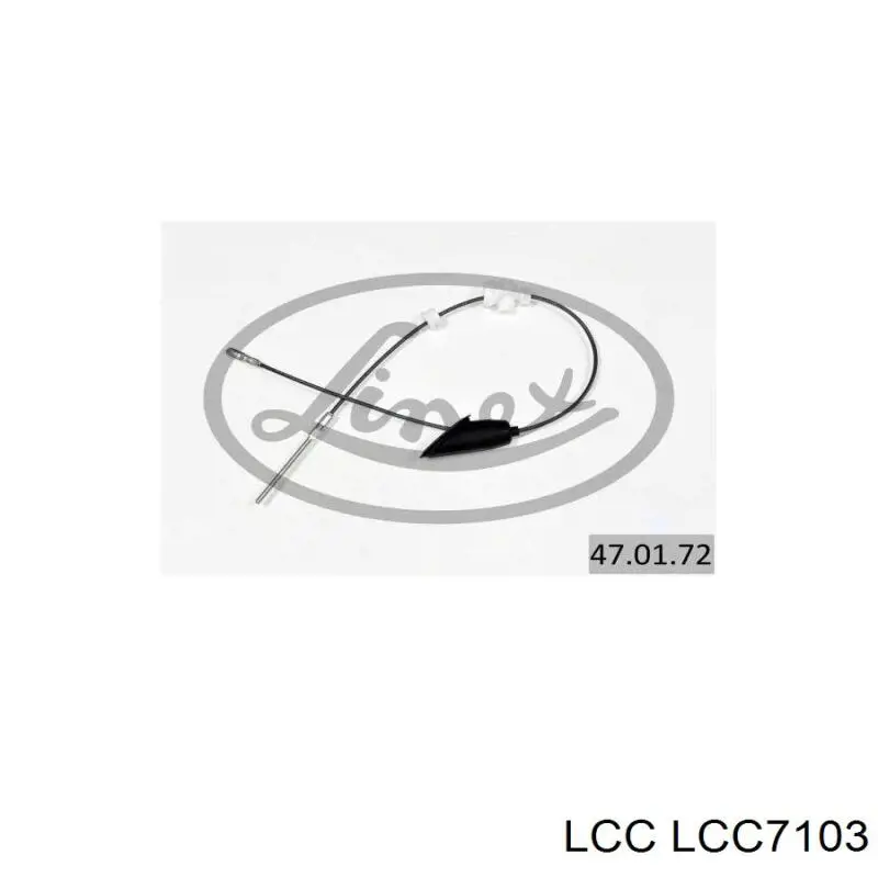LCC7103 LCC трос ручного гальма передній