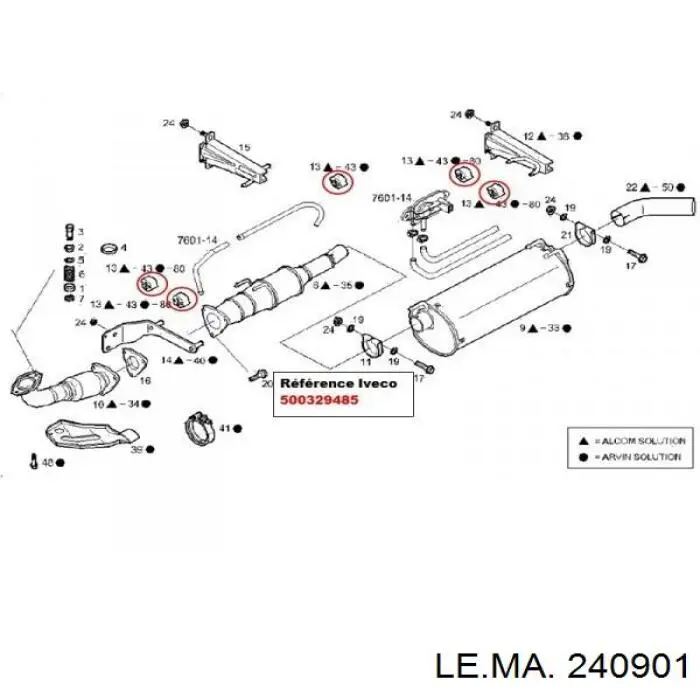 Подушка кріплення глушника Le.ma. 240901 ціна, від 2.71 USD