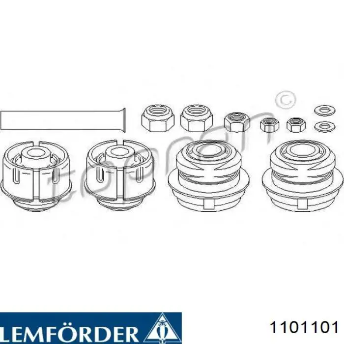 Сайлентблок переднього важеля 1101101 Lemforder