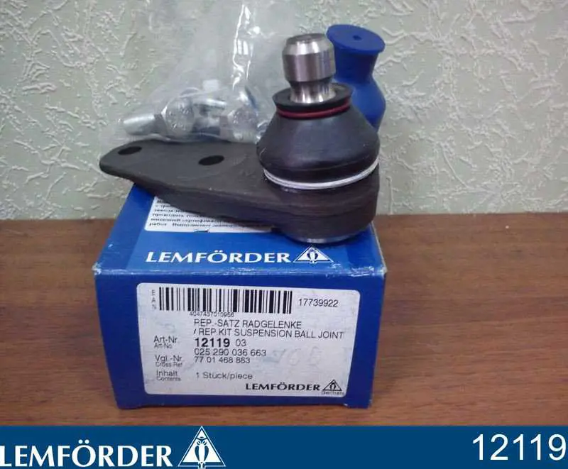 Кульова опора, нижня Lemforder 12119 ціна, від 10.24 USD