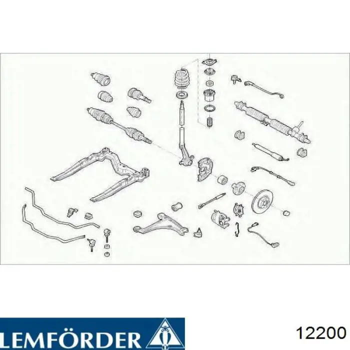 Купити 12200 Lemforder Опора амортизатора переднього