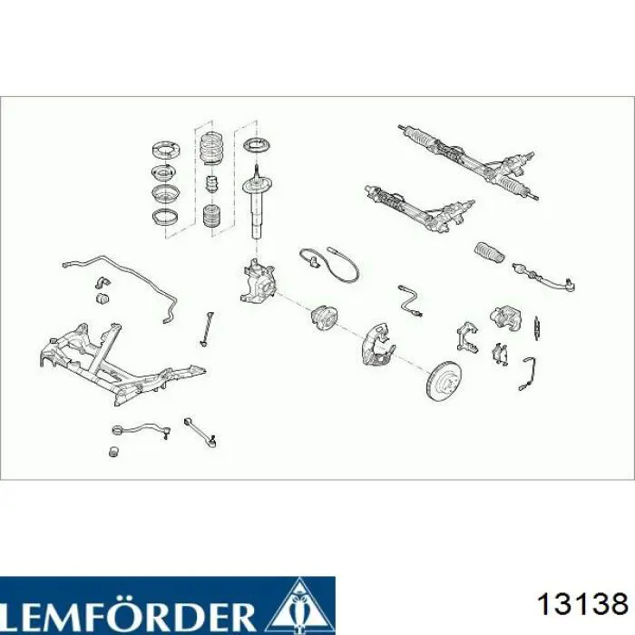 Купити 13138 Lemforder Тяга рульова в зборі, права