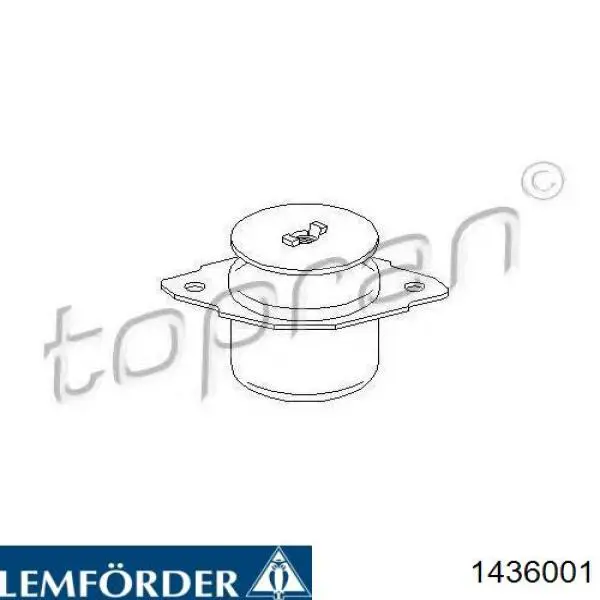 Подушка (опора) двигуна, передня Lemforder 1436001 ціна, від 24.63 USD