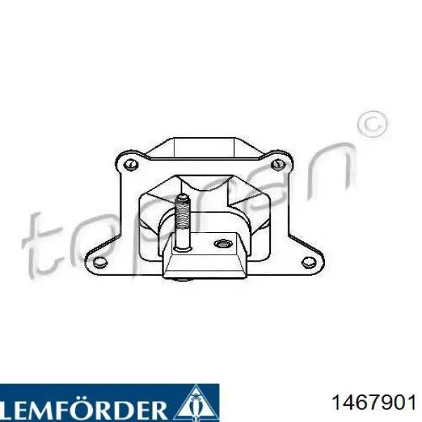 Подушка (опора) двигуна, права передня Lemforder 1467901 ціна, від 20.19 USD