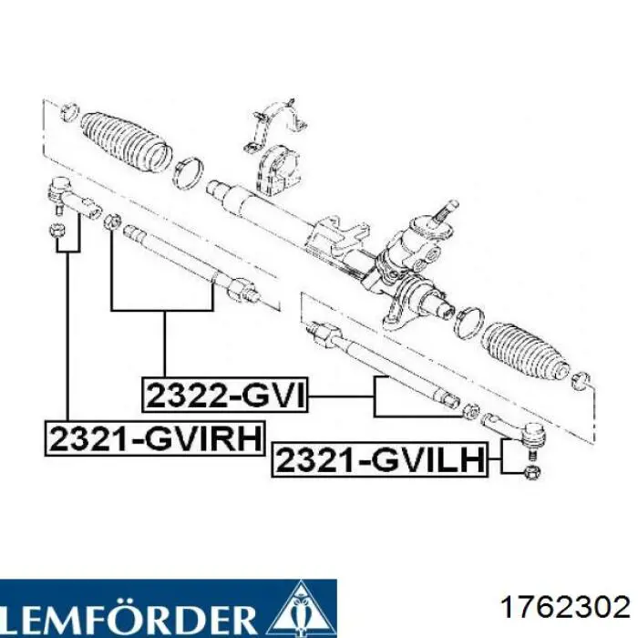 Купити 1762302 Lemforder Рульовий наконечник
