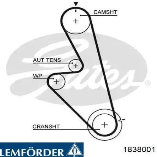 1838001 Lemforder Ремінь двигуна