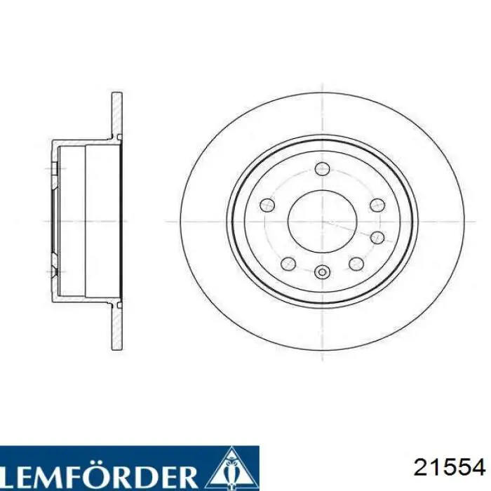 Стійка стабілізатора переднього, ліва 21554 Lemforder