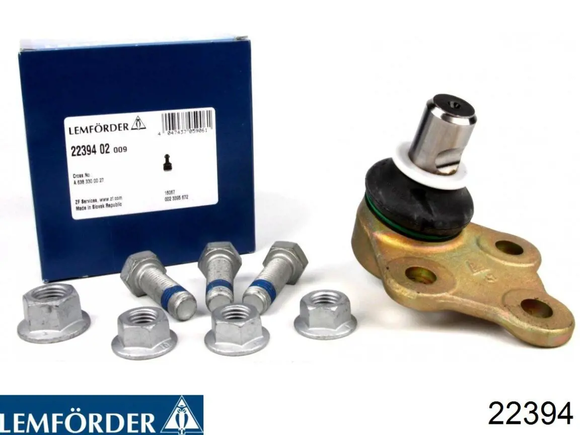Кульова опора, нижня Lemforder 22394 ціна, від 16.24 USD