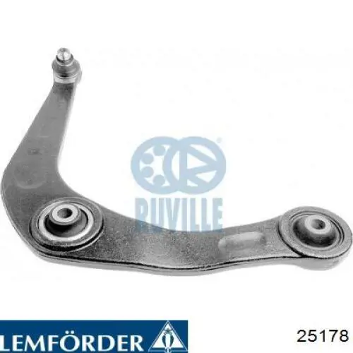 Важіль передньої підвіски нижній, правий Lemforder 25178 ціна, від 50.10 USD