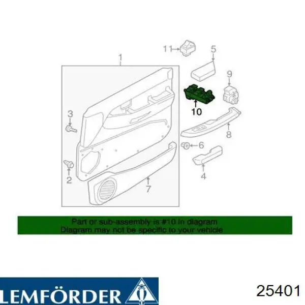Подушка (опора) двигуна, ліва 25401 Lemforder