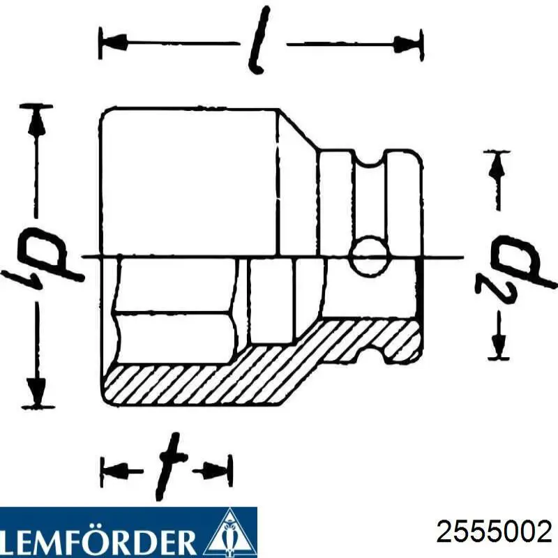 Кульова опора, нижня Lemforder 2555002 ціна, від 16.84 USD