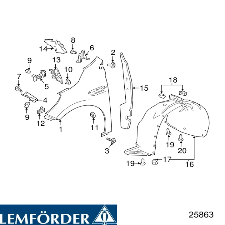Купити 25863 Lemforder Рульовий наконечник
