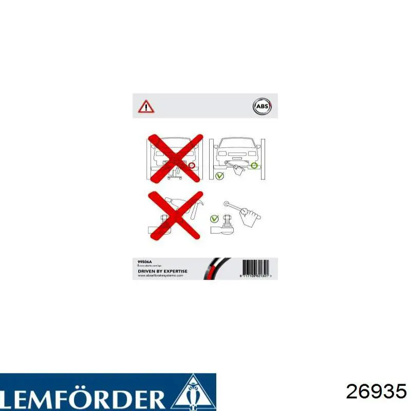 26935 Lemforder Сайлентблок переднього нижнього важеля