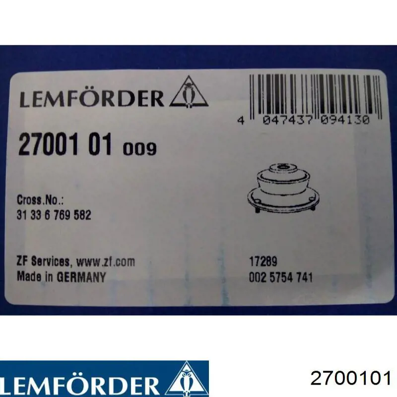 Купити 2700101 Lemforder Опора амортизатора переднього