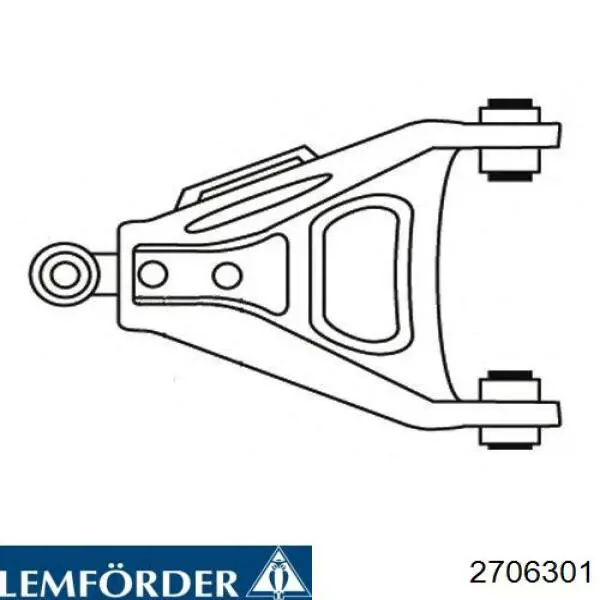 Правий важіль передній нижній підвіски Lemforder 2706301