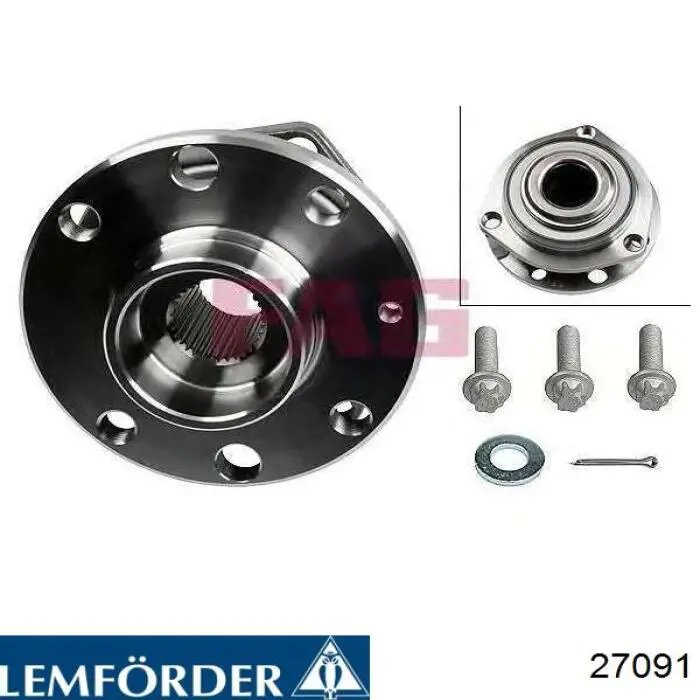 Подушка двигуна передня 27091 Lemforder