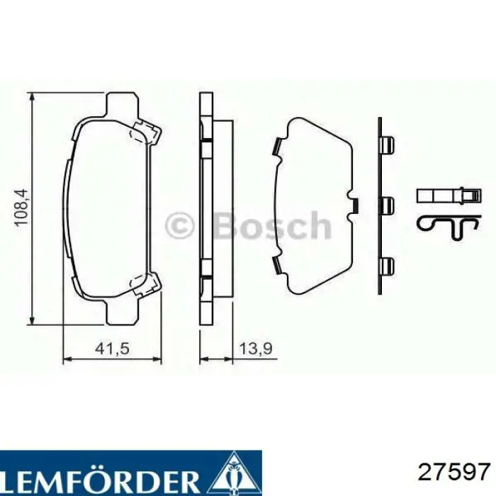 Кульова опора, нижня 27597 Lemforder