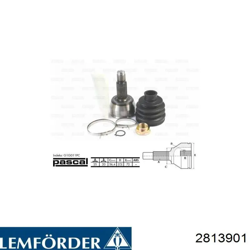 2813901 Lemforder Поперечний важіль