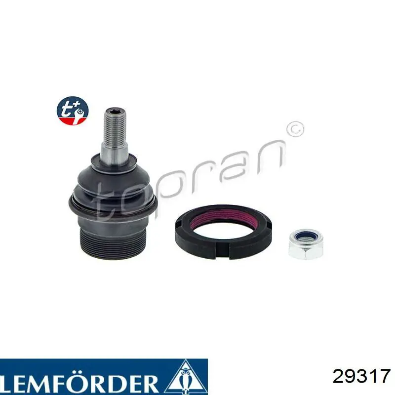 Кульова опора, нижня Lemforder 29317 ціна, від 23.43 USD