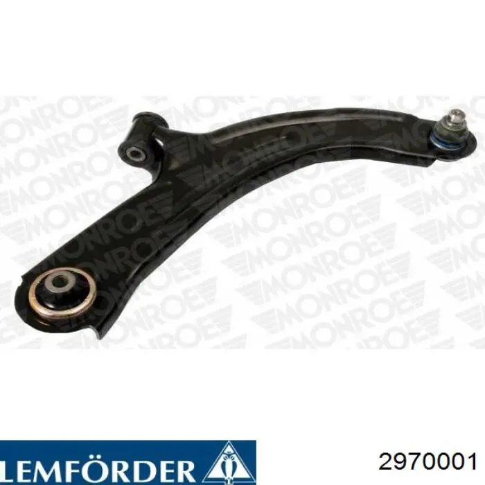 Важіль передньої підвіски нижній, правий Lemforder 2970001 ціна, від 36.15 USD