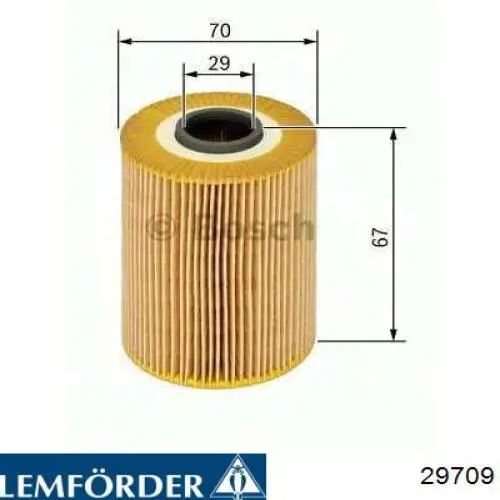 29709 Lemforder Сайлентблок переднього нижнього важеля